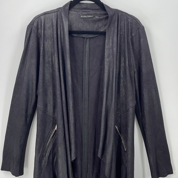 BLACK TAPE Faux Suede Waterfall Jacket - Picture 3 of 5